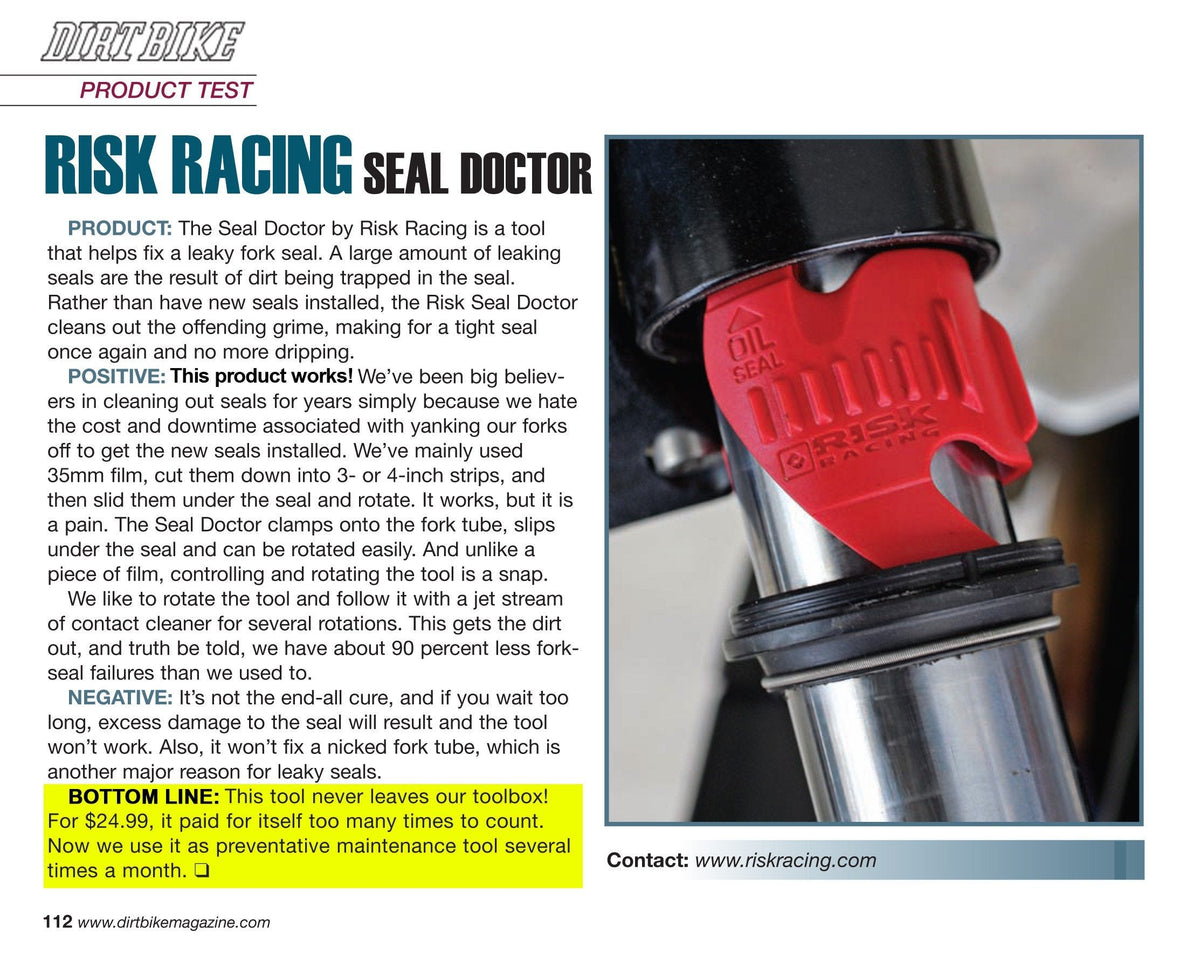 Seal Doctor Risk Racing — oprava gufer vidlic, velký (45–55 mm)