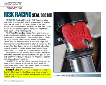 Seal Doctor Risk Racing — oprava gufer vidlic, velký (45–55 mm)