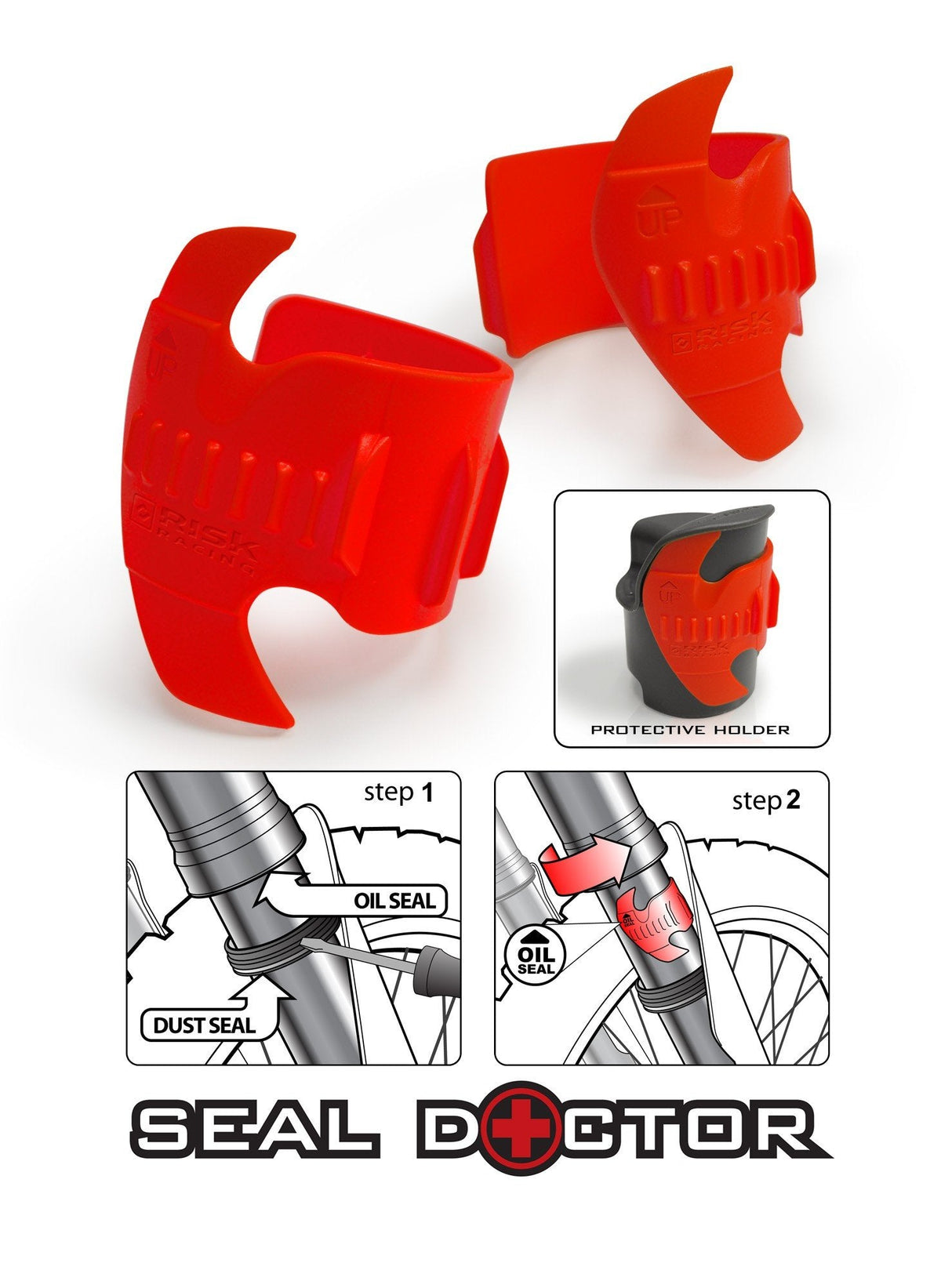 Seal Doctor Risk Racing — oprava gufer vidlic, velký (45–55 mm)