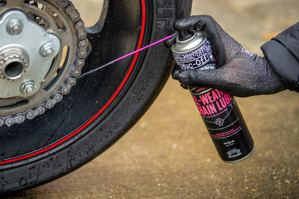 Muc-Off 637 - mazivo na řetězy do každého počasí, keramická báze - 400 ml - mazivo na řetězy do každého počasí