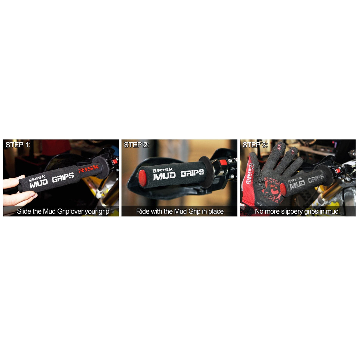 Pěnové návleky na rukojeti Risk Racing Mud Grips