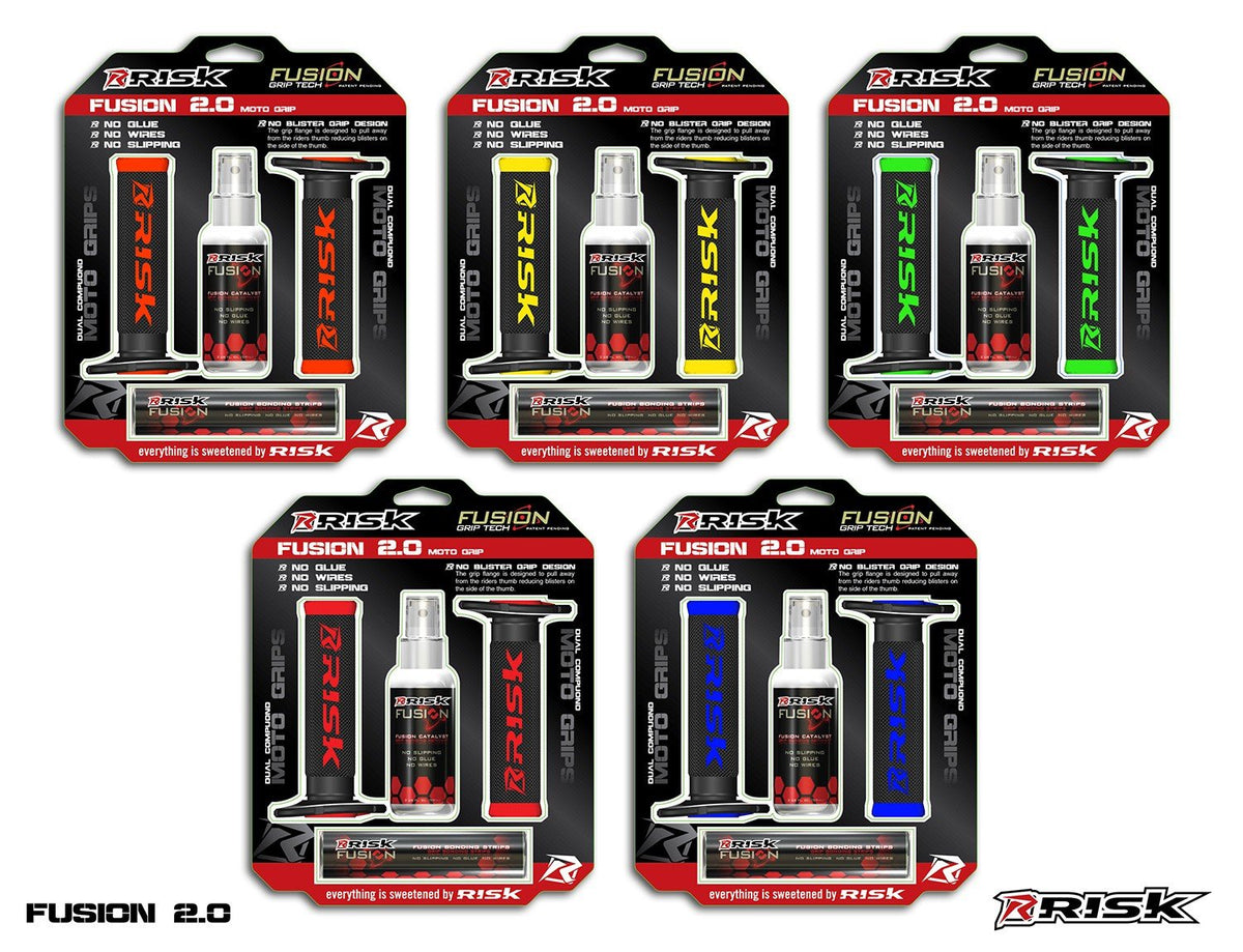 Gripy Risk Racing FUSION 2.0 Enduro — zelené
