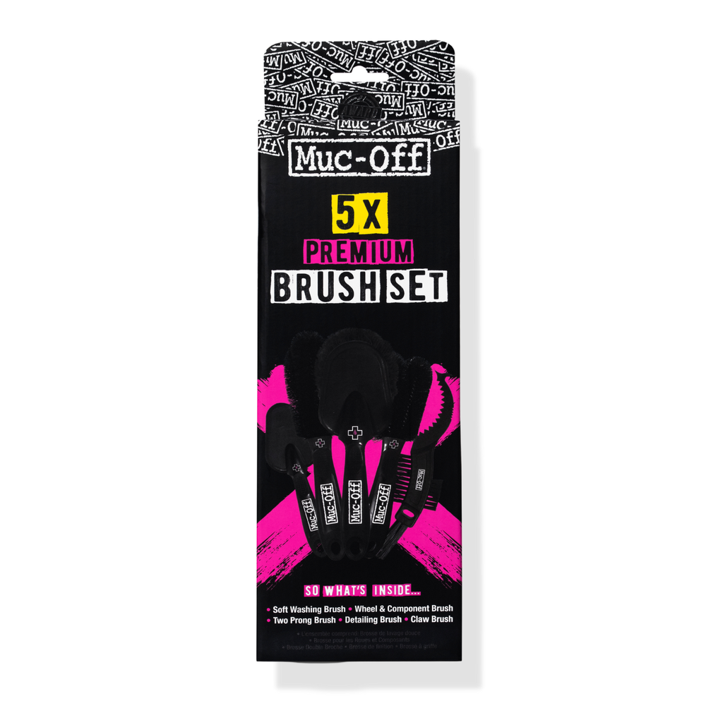 Muc-Off 206 - Sada 5 vysoce kvalitních kartáčů na mytí motocyklů