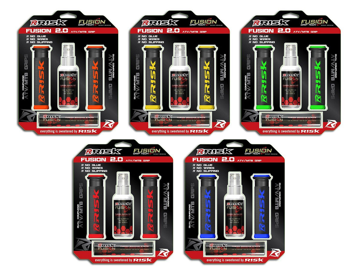 Gripy Risk Racing FUSION 2.0 ATV/MTB — zelené