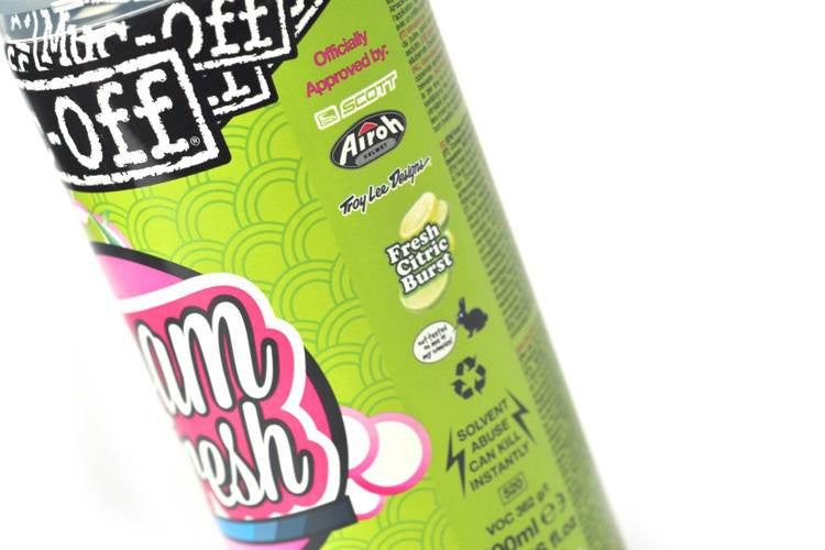 Muc-Off 199 - Osvěžující pěna na helmu, boty a rukavice na motorku - 400ml - Foam Fresh